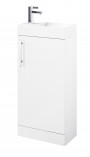 Floor Standing Vanity Unit White 40cm