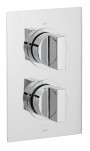 Cube 2 Outlet, 2 Handle Thermostatic Shower Valve