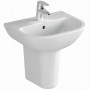Embrace 55cm 1 Taphole Basin and Semi Pedestal
