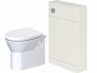 Eclipse Back to Wall Pan, Cuban White Wood WC Unit & Concealed Cistern