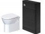 Eclipse Back to Wall Pan, Cuban Black Wood WC Unit & Concealed Cistern