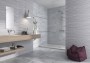 Future Stone Grey Overlap Decor Ceramic Wall Tile 300x900mm