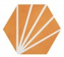 Patterned --and-- Statement Orange/Terracotta/Yellow Small Format 150x150 - 250x400 Porcelain for Wall/Floor; Finish - Natural