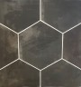 Patterned --and-- Statement Black/Dark Grey Small Format 150x150 - 250x400 Porcelain for Wall/Floor; Finish - Natural