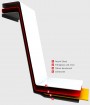 P-Shape  1601-1700mm Centronite for ; Finish -