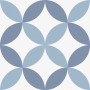 Patterned --and-- Statement Blue/Purple Small Format 150x150 - 250x400 Porcelain for Wall/Floor; Finish - Natural
