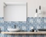 Patterned --and-- Statement Blue/Purple Small Format 150x150 - 250x400 Porcelain for Wall/Floor; Finish - Matt