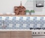 Patterned --and-- Statement Blue/Purple Small Format 150x150 - 250x400 Porcelain for Wall/Floor; Finish - Matt