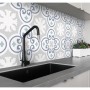 Patterned --and-- Statement Blue/Purple Small Format 150x150 - 250x400 Porcelain for Wall/Floor; Finish - Matt