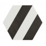 Patterned --and-- Statement Black/Dark Grey Small Format 150x150 - 250x400 Porcelain for ; Finish - Natural