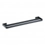Noir D Series Matt Black Double Towel Rail