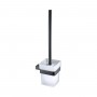 Noir D Series Matt Black Toilet Brush And Holder