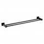 Noir A Series Matt Black Double Towel Rail