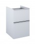 Look Wall Hung Base Unit 40cm 2 Drawer Matt Stone with Handles