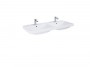 Look Ceramic 120cm 1 Taphole Double Basin 65mm Thick