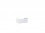 Look Wall Hung Worktop Unit 60cm 1 Drawer White Gloss with Handle