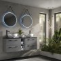 Vertex Mirror Black Frame Led 600x600mm