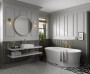 Helix Circular Mirror Brushed Brass Frame 600mm