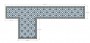 Patterned --and-- Statement Blue/Purple Small Format 150x150 - 250x400 Porcelain for Floor; Finish - Matt