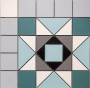 Blenheim Victorian Emerald Green Porcelain Floor Tile 338x338mm
