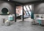 Chalk Mid Grey Porcelain Decor Floor and Wall Tile 330x600mm
