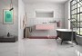 Neptune White Plain Marble Gloss Ceramic Wall Tile 330x550mm