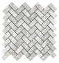 Imperial Alabastrino Herringbone Mosaic Porcelain Floor and Wall Tile 305x305mm