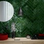 Langham Jade Green Decor Ceramic Wall Tile 75x300mm