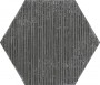 Patterned --and-- Statement Black/Dark Grey Small Format 150x150 - 250x400 Porcelain for ; Finish - Matt