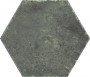Organic Hexagon Emerald Porcelain Floor and Wall Tile 230x270mm