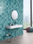 Zellige Jade Green Ceramic Wall Tile 130x130mm