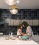 Zellige Charcoal Black Ceramic Wall Tile 130x130mm