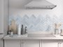 Carnival Sky Blue Porcelain Floor and Wall Tile 200x65mm