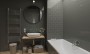 Flat Metro Gloss Dark Grey Ceramic Wall Tile 200x100mm