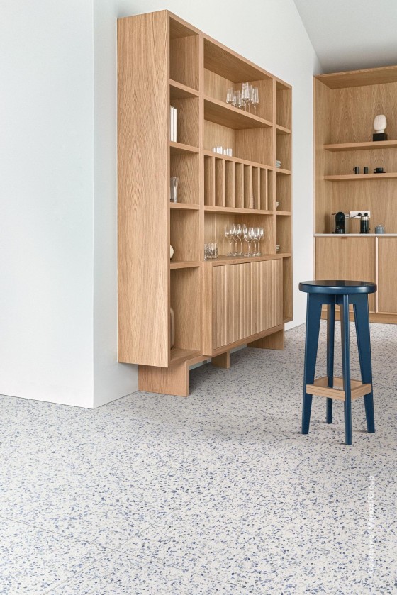 Frammento Macro Azurro Blue Porcelain Wall & Floor Tile 600x600mm