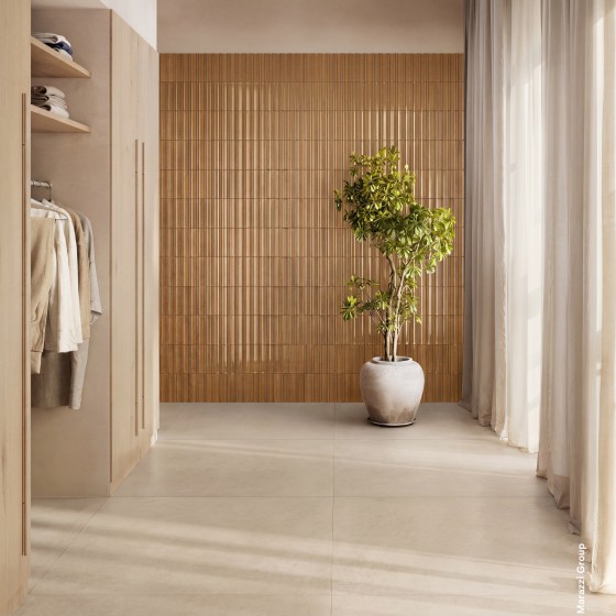 Promenade Amber 3D Gloss Porcelain Wall & Floor Tile 60x240mm