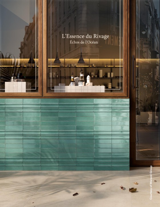 Promeade Turquoise 3D Gloss Porcelain Wall & Floor Tile 60x240mm