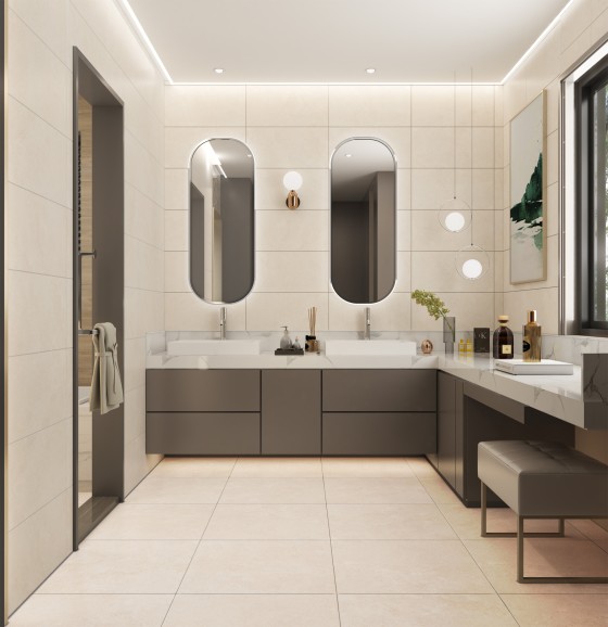 Ashcombe Ivory Porcelain Wall & Floor Tile PTV36 300X600mm