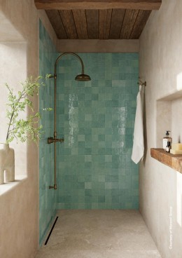 Lume Turquoise Gloss Porcelain Wall & Floor Tile 100x100mm