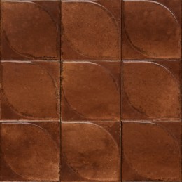 Lume Caramel 3D Dew Décor Gloss Porcelain Wall & Floor Tile 100x100mm