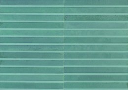 Lume Turquoise 3D Rake Structure Porcelain Wall & Floor Tile 60x240mm