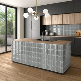 Frame Grey Deep Metro Ceramic Wall Tile 75x150mm