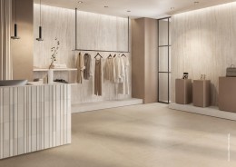 Promenade Linen 3D Gloss Porcelain Wall & Floor Tile 60x240mm