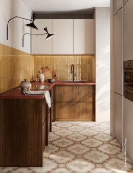 Promenade Amber Gloss Porcelain Wall & Floor Tile 60x240mm