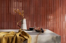 Promenade Ruby 3D Gloss Porcelain Wall & Floor Tile 60x240mm