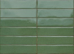 Promenade Sage Gloss Porcelain Wall & Floor Tile 60x240mm