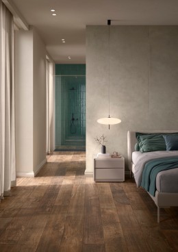 Promenade Turquoise Gloss Porcelain Wall & Floor Tile 60x240mm