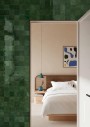 Small Format Green Smaller Format Under 150x150 Porcelain for Wall/Floor; Finish - Gloss/Polished