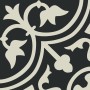 Patterned --and-- Statement Black/Dark Grey Small Format 150x150 - 250x400 Porcelain for Wall/Floor; Finish - Matt
