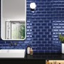 Frame Cobalt Deep Metro Ceramic Wall Tile 75x150mm